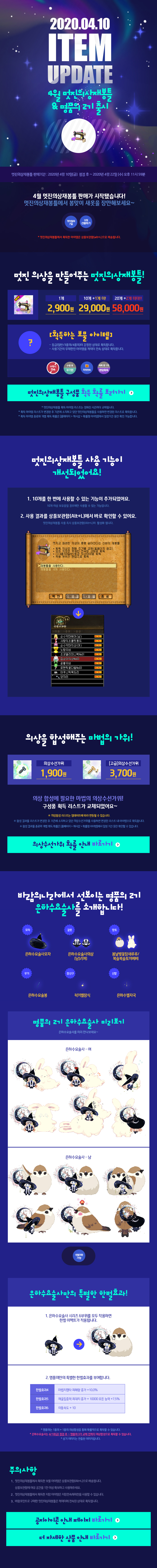 2020.04.09 ITEM UPDATE 4월 멋진의상재봉틀