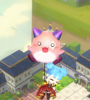 비행 탈것 : 두둥실 핑크빈 풍선