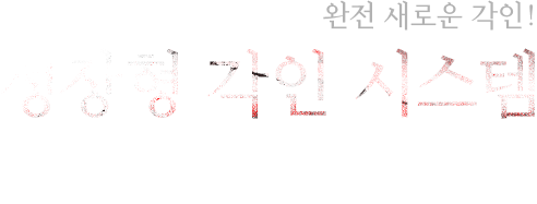 완전 새로운 각인 성장형 각인 시스템
